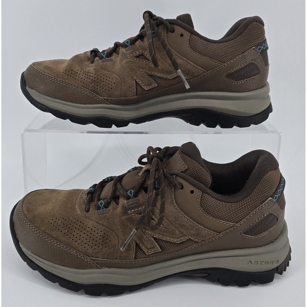 New Balance 769 Trail Walking Shoes Women's Sz 8 Brown Teal Suede Hiking WW769BR - Picture 2 of 8